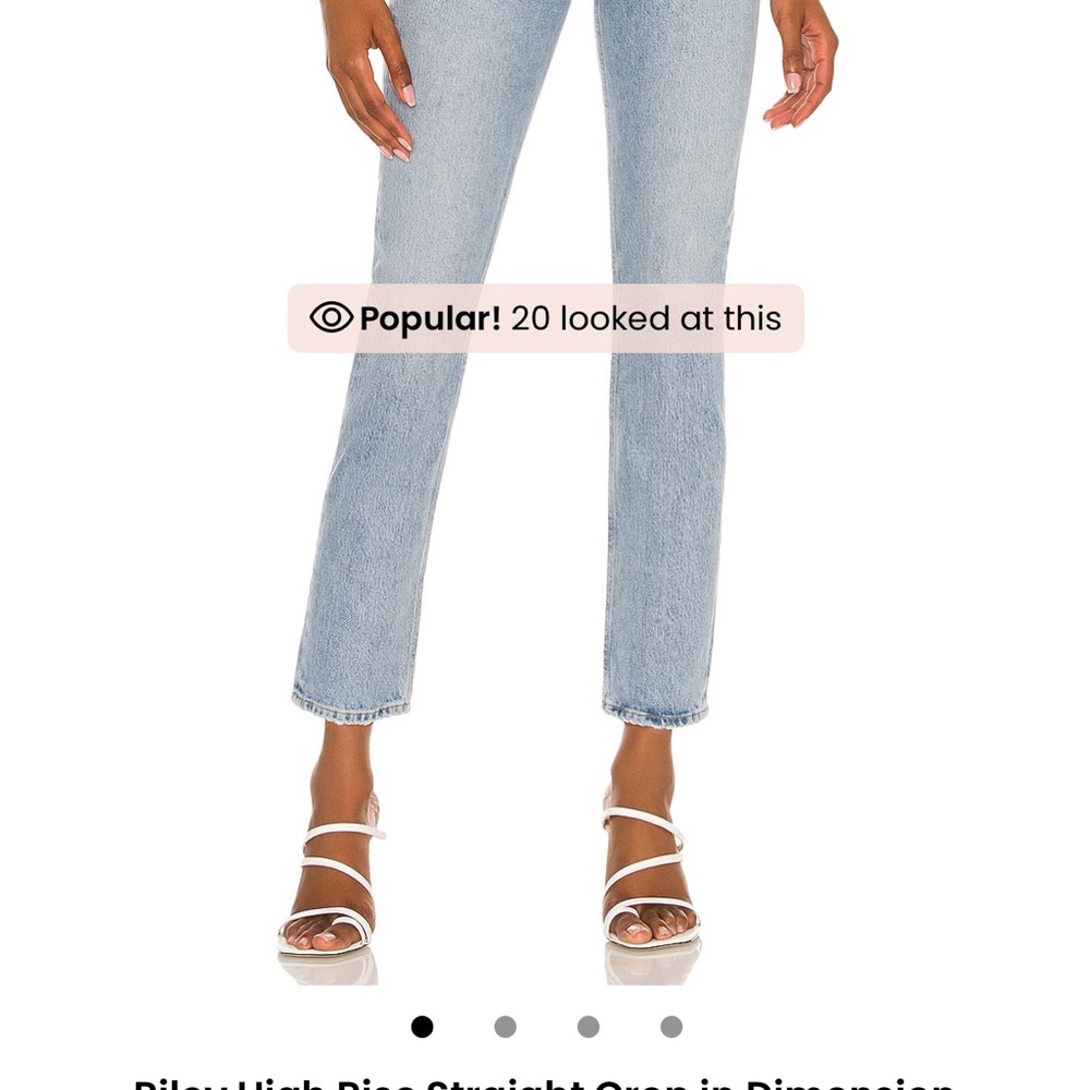 Agolde Riley high waisted straight crop